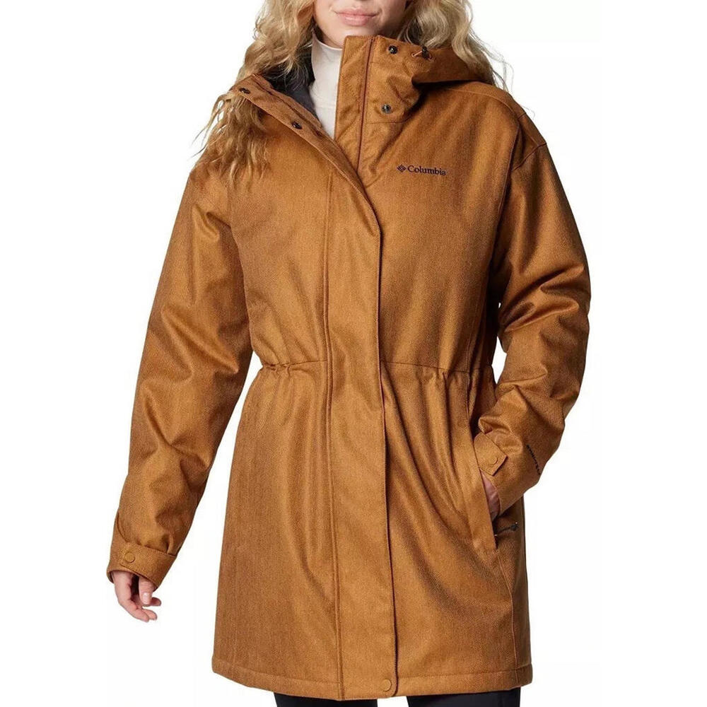 Columbia Women's Portland Omnitech Point Parka Brown M Jacket NWT $170
